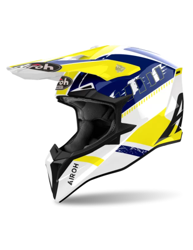 Casco AIROH Wraaap Feel Yellow/Blue...