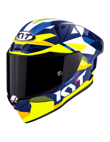 Casco KYT R1R Diamond Azul/Amarillo