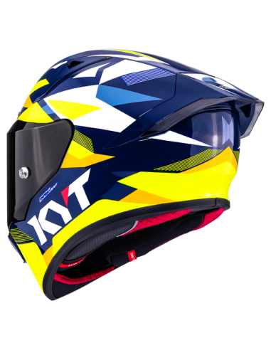 Casco KYT R1R Diamond Azul/Amarillo
