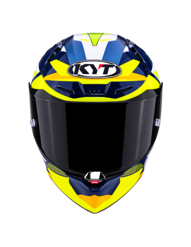 Casco KYT R1R Diamond Azul/Amarillo