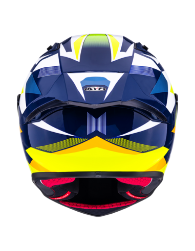 Casco KYT R1R Diamond Azul/Amarillo