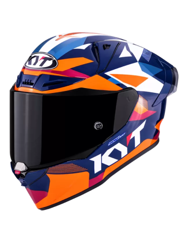 Casco KYT R1R Diamond Azul/Naranja
