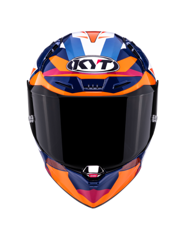Casco KYT R1R Diamond Azul/Naranja