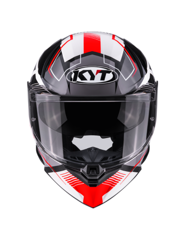 Casco KYT R2R Parsec Blanco/Rojo