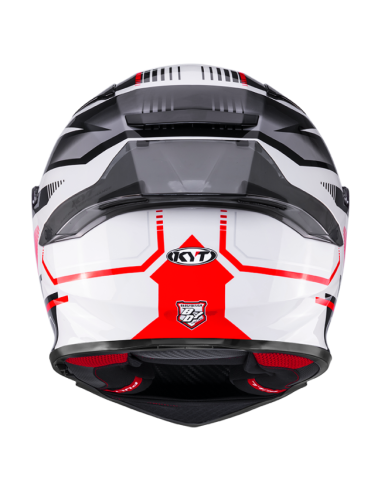 Casco KYT R2R Parsec Blanco/Rojo