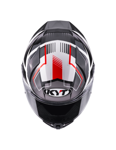 Casco KYT R2R Parsec Blanco/Rojo