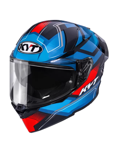 Casco KYT R2R Parsec Negro/Azul/Rojo
