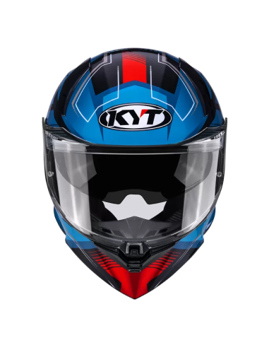 Casco KYT R2R Parsec Negro/Azul/Rojo