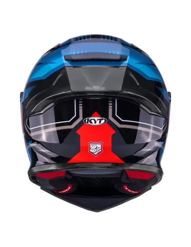 Casco KYT R2R Parsec Negro/Azul/Rojo
