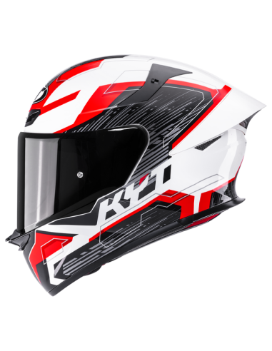 Casco KYT TT-Revo Speeding Blanco/Rojo