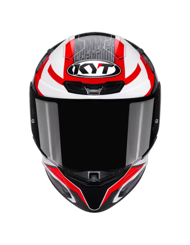 Casco KYT TT-Revo Speeding Blanco/Rojo