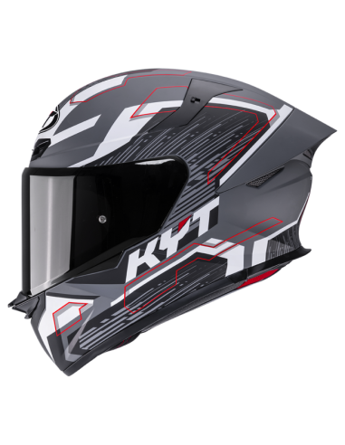 Casco KYT TT-Revo Speeding Gris/Negro...