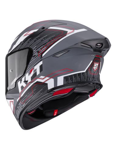Casco KYT TT-Revo Speeding Gris/Negro...