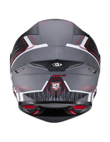 Casco KYT TT-Revo Speeding Gris/Negro...