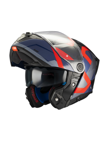 Casco MT Atom 2 SV Dexter B15 Brillo