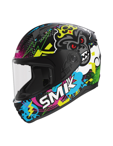 Casco SMK Bionic Kid Chimpz Decorado...