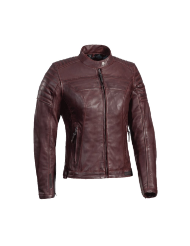 Chaqueta Cuero IXON Spark Lady Borgoña
