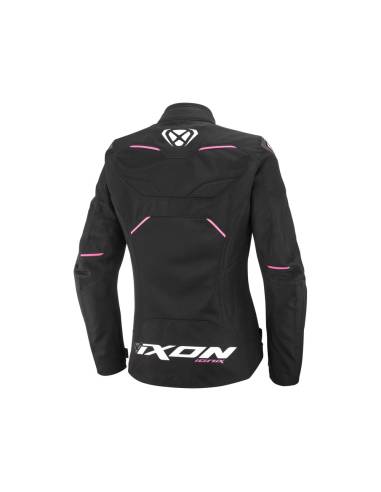 Chaqueta IXON Ionix Lady Negro/Rosa Fluo