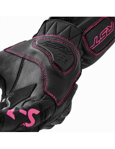 Guantes RST S1 Mujer Negro/Rosa