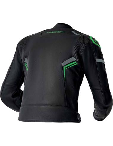 Chaqueta Cuero RST S1 D30 Negro/Verde...