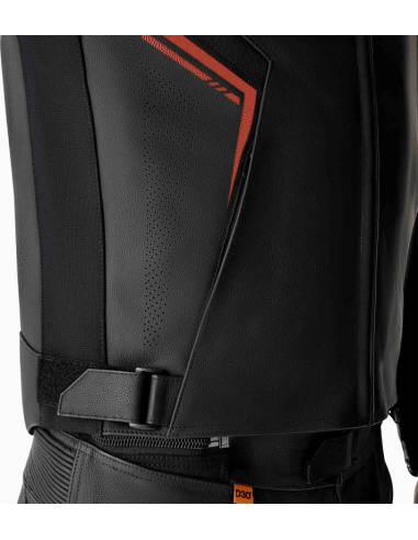 Chaqueta Cuero RST S1 D30 Negro/Rojo