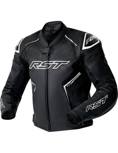 Chaqueta Cuero RST S1 D30 Negro/Blanco