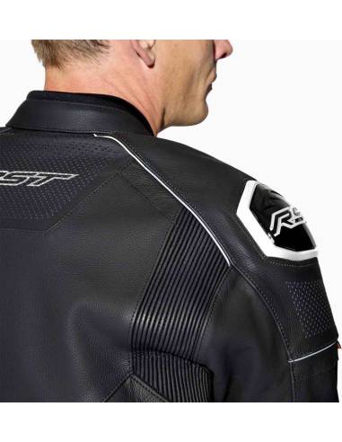 Chaqueta Cuero RST S1 D30 Negro/Blanco