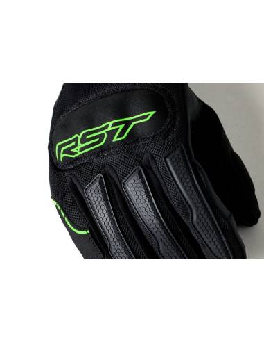 Guantes RST S1 Mesh CE Negro/Verde Fluo