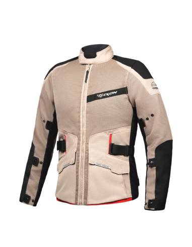 Chaqueta IXON M-Njord Arena/Negro/Rojo