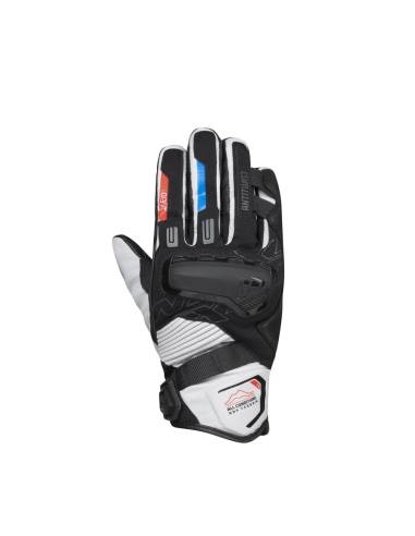 Guantes IXON MS Skeid Negro/Gris/Rojo