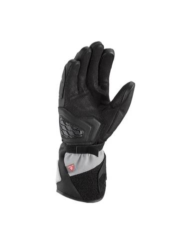 Guantes IXON MS Drakkar Negro/Gris/Rojo