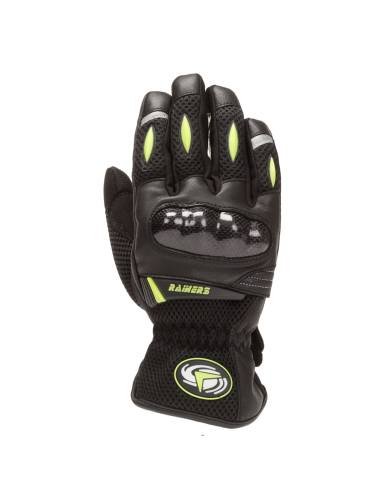 Guantes RAINERS G28 Negro/Amarillo Fluo