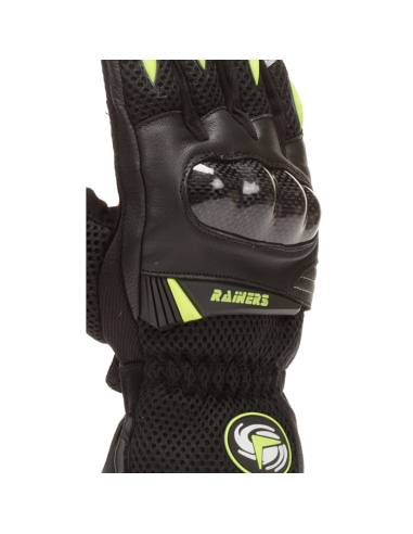 Guantes RAINERS G28 Negro/Amarillo Fluo