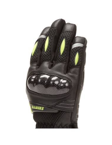 Guantes RAINERS G28 Negro/Amarillo Fluo