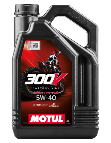 Aceite de Motor MOTUL 300V 4T 5W-40...