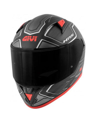 Casco GIVI 50.6 Deep Negro/Rojo Mate