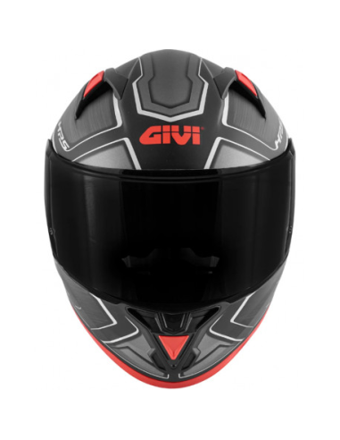 Casco GIVI 50.6 Deep Negro/Rojo Mate