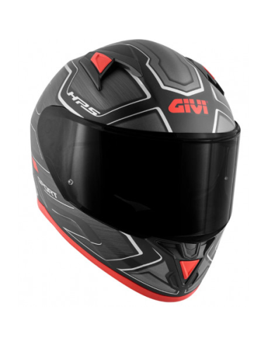 Casco GIVI 50.6 Deep Negro/Rojo Mate