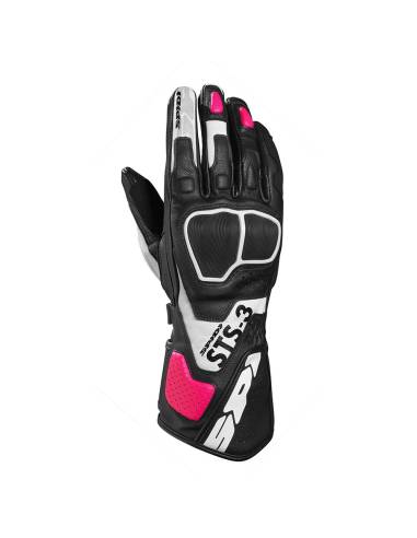 Guantes SPIDI STS-3 Lady Negro/Fucsia
