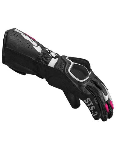 Guantes SPIDI STS-3 Lady Negro/Fucsia