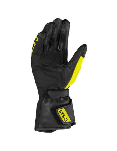 Guantes SPIDI STS-3 Negro/Amarillo Fluo