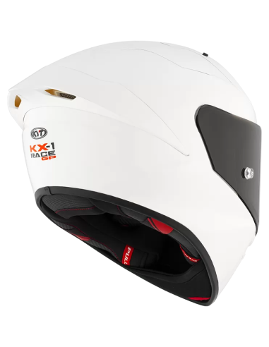 Casco KYT KX-1 Race GP Plain Blanco
