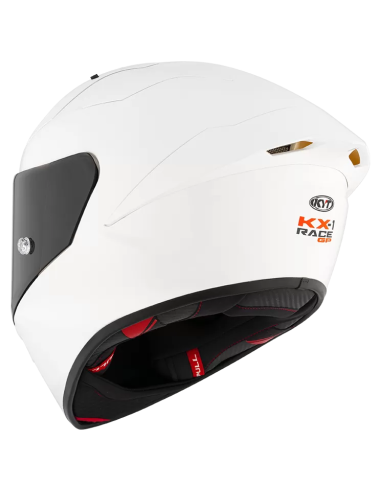 Casco KYT KX-1 Race GP Plain Blanco