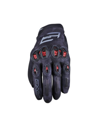 Guantes FIVE Stunt EVO 2 Camo/Rojo