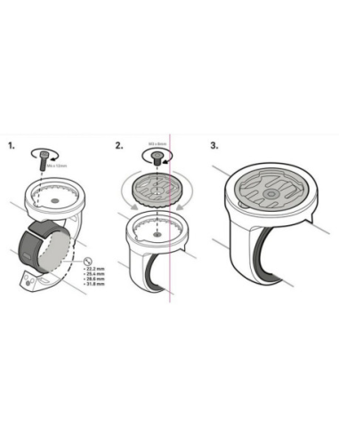 Soporte BEELINE Moto 2 Bar Clamp...