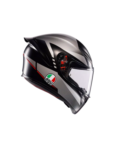 Casco AGV K1 S Lap Negro/Gris/Rojo