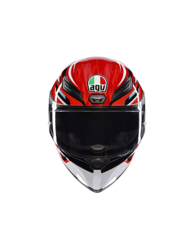 Casco AGV K1 S Lion Negro/Rojo/Blanco