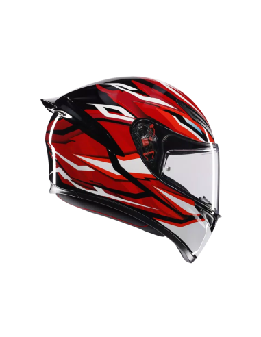 Casco AGV K1 S Lion Negro/Rojo/Blanco