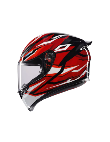 Casco AGV K1 S Lion Negro/Rojo/Blanco