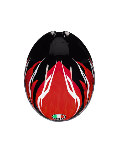 Casco AGV K1 S Lion Negro/Rojo/Blanco